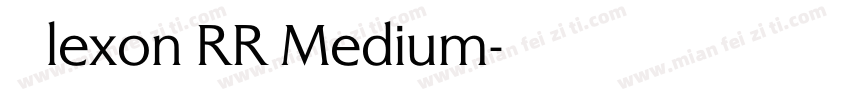 Alexon RR Medium字体转换